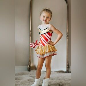 OLO Holiday Dancer Skirted Leotard